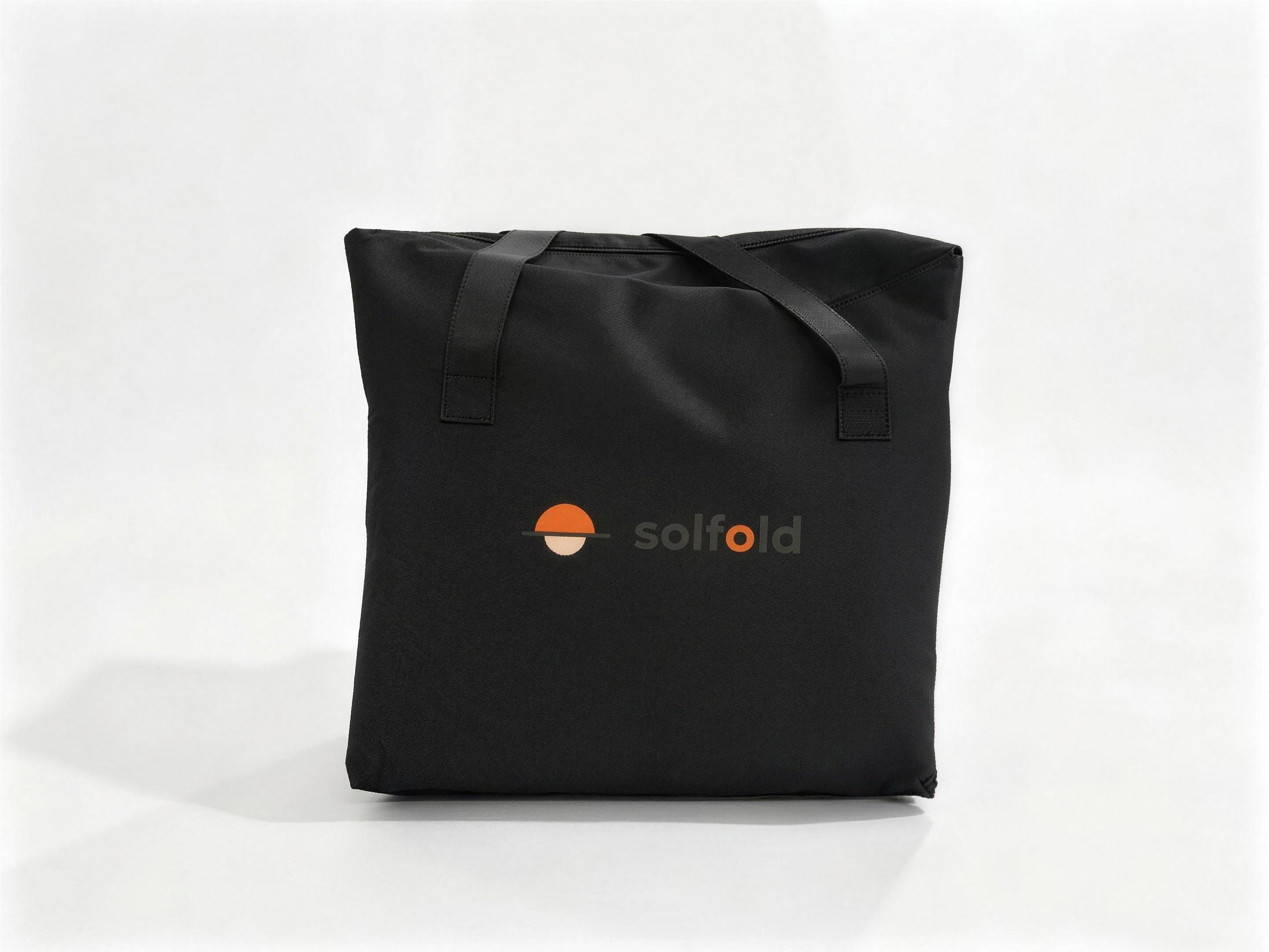 Solfold sauna blanket carry tote bag with embroidered logo