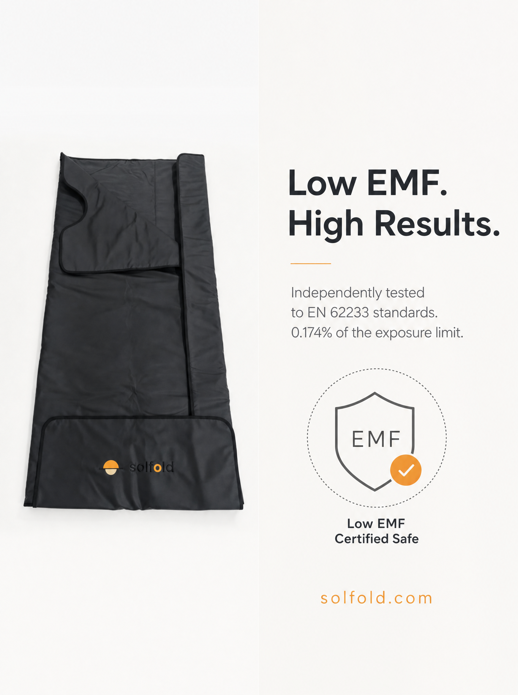 Solfold Infrared Sauna Blanket — Low-EMF + Free LED Mask